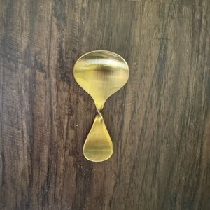 Cb2 pirouette gold mini spoon